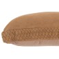 Coussin carré en cuir marron 45x45x7 cm Coussin carré en cuir marron 45x45x7 cm