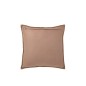 Cuscino quadrato in pelle marrone 45x45x8 cm Cuscino quadrato in pelle marrone 45x45x8 cm