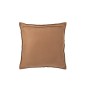 Coussin carré en cuir marron 45x45x8 cm Coussin carré en cuir marron 45x45x8 cm