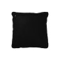 Cuscino quadrato in pelle nera 45x45x7 cm Cuscino quadrato in pelle nera 45x45x7 cm