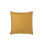 Cuscino quadrato in pelle gialla 45x45x8 cm Cuscino quadrato in pelle gialla 45x45x8 cm