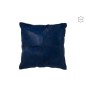 Coussin carré en cuir bleu 45x45x8 cm Coussin carré en cuir bleu 45x45x8 cm