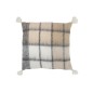 Cuscino con pompon in poliestere multicolore 45x45x5 cm Cuscino con pompon in poliestere multicolore 45x45x5 cm