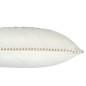 Cojín rectangular de tela blanca 30 x 45 x 3,5 cm