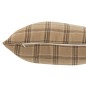 Cuscino quadrato in tessuto marrone 45x45x14 cm
