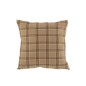 Cuscino quadrato in tessuto marrone 45x45x14 cm