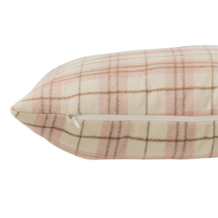 Cuscino quadrato in tessuto rosa 45x45x14 cm