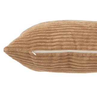 Cuscino quadrato in tessuto marrone 45x45x14 cm