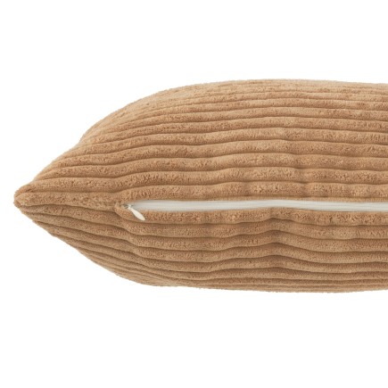 Cuscino quadrato in tessuto marrone 45x45x14 cm