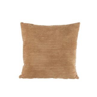 Cuscino quadrato in tessuto marrone 45x45x14 cm