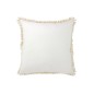 Almofada quadrada em tecido branco 45x45x3,75 cm Almofada quadrada em tecido branco 45x45x3,75 cm