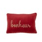 Cuscino rettangolare in tessuto rosso 30x45x3,5 cm Cuscino rettangolare in tessuto rosso 30x45x3,5 cm