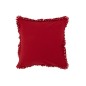 Cuscino quadrato in tessuto rosso 45x45x3,75 cm Cuscino quadrato in tessuto rosso 45x45x3,75 cm