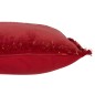 Cuscino quadrato in tessuto rosso 45x45x3,75 cm Cuscino quadrato in tessuto rosso 45x45x3,75 cm