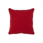 Cuscino quadrato in tessuto rosso 45x45x3,75 cm Cuscino quadrato in tessuto rosso 45x45x3,75 cm