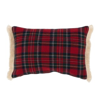 Coussin rectangulaire en textile multicouleur 30x45x3.5 cm