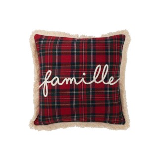 Cuscino quadrato in tessuto multicolore 45x45x3,75 cm