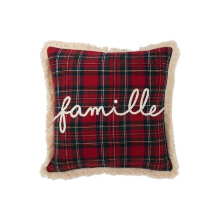 Cuscino quadrato in tessuto multicolore 45x45x3,75 cm