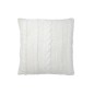 Cuscino quadrato in tessuto bianco 45x45x10 cm Cuscino quadrato in tessuto bianco 45x45x10 cm