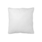 Cuscino quadrato in tessuto bianco 45x45x10 cm Cuscino quadrato in tessuto bianco 45x45x10 cm