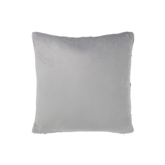 Coussin carré en textile gris 45x45x10 cm