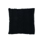 Cuscino quadrato in tessuto nero 45x45x10 cm Cuscino quadrato in tessuto nero 45x45x10 cm