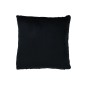 Cuscino quadrato in tessuto nero 45x45x10 cm Cuscino quadrato in tessuto nero 45x45x10 cm