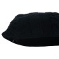Cuscino quadrato in tessuto nero 45x45x10 cm Cuscino quadrato in tessuto nero 45x45x10 cm