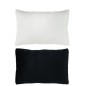 Set di 2 cuscini con rivestimento in tessuto bianco e nero 59x40x10 cm
