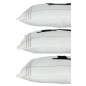 Set de 3 coussins ski en textile blanc et noir 45x45x10 cm