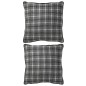 Set de 2 coussins avec texte en textile gris 45x45x10 cm Set de 2 coussins avec texte en textile gris 45x45x10 cm