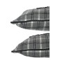 Set de 2 coussins avec texte en textile gris 45x45x10 cm Set de 2 coussins avec texte en textile gris 45x45x10 cm