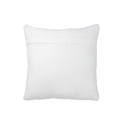 Coussin carré en textile argent 45x45x10 cm