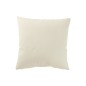 Cojín cuadrado de algodón beige 45x45x12 cm Cojín cuadrado de algodón beige 45x45x12 cm