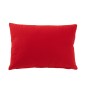 Cuscino rettangolare 45x30 cm con texture velluto rosso in poliestere