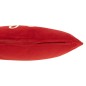 Coussin rectangulaire en velours rouge 45x30x12 cm Coussin rectangulaire en velours rouge 45x30x12 cm