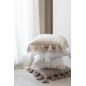 COUSSIN TISSÉ FLOCHES COT BEI