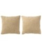 Cojín rectangular de poliéster beige 45x45x12 cm Cojín rectangular de poliéster beige 45x45x12 cm