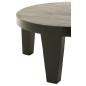 Table de salon en bois de manguier noir 80x80x34cm Table de salon en bois de manguier noir 80x80x34cm