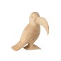 Tucán en madera natural L19xAn16xAl22cm