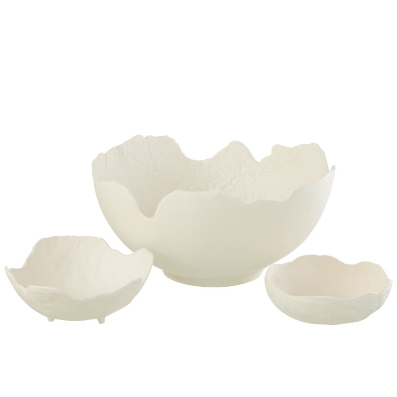 Ciotola in alluminio bianco 29,5x29,5x12,5 cm Ciotola in alluminio bianco 29,5x29,5x12,5 cm