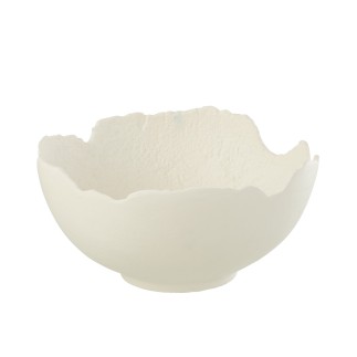 Bol en aluminium blanc 29.5x29.5x12.5 cm