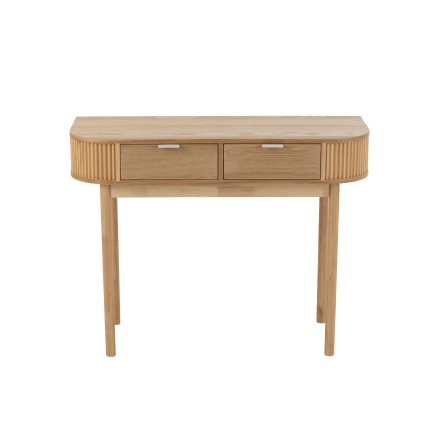 Escritorio auxiliar de madera marrón claro 100x40x76 cm
