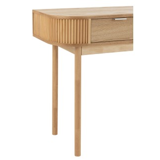 Bureau d'appoint en bois marron clair 100x40x76 cm