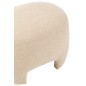 Repose-pied en textile blanc 55x41x37 cm Repose-pied en textile blanc 55x41x37 cm