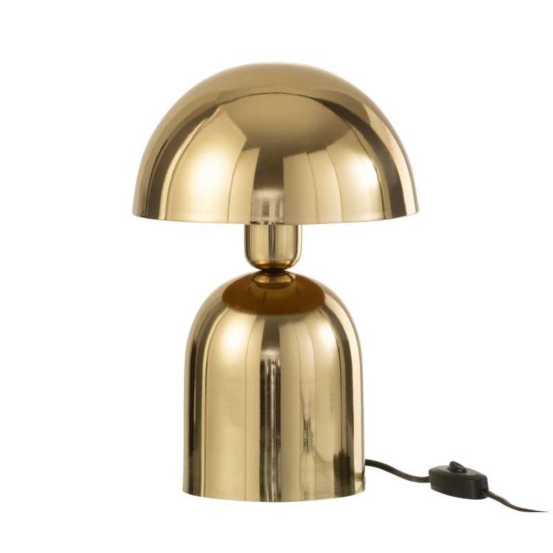 Lampe champignon en métal doré 20x20x30 cm Lampe champignon en métal doré 20x20x30 cm