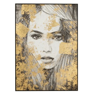 Tableau en toile noir 102.6x4.3x142.6 cm