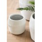 Macetero de cerámica blanco 50.5x50.5x49.5 cm (juego de 3) Macetero de cerámica blanco 50.5x50.5x49.5 cm (juego de 3)