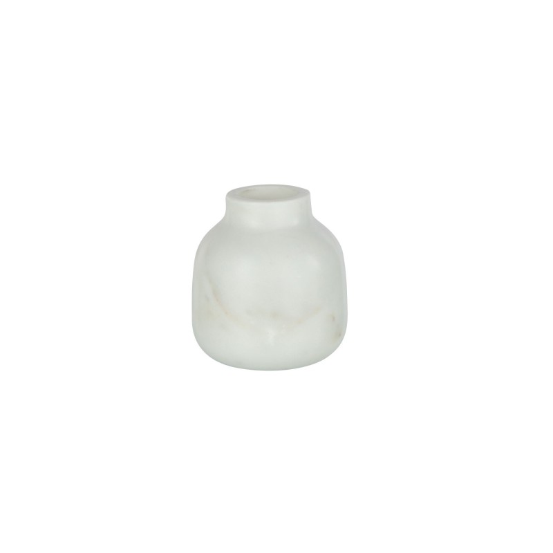 Jarrón botella de piedra blanco 10x10x10 cm Jarrón botella de piedra blanco 10x10x10 cm