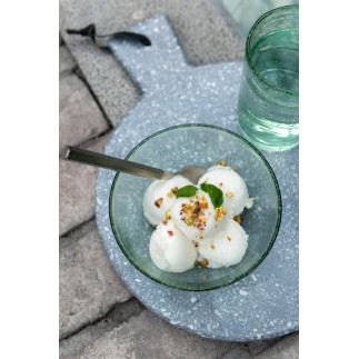 Plat vert menthe 15x15x6 cm